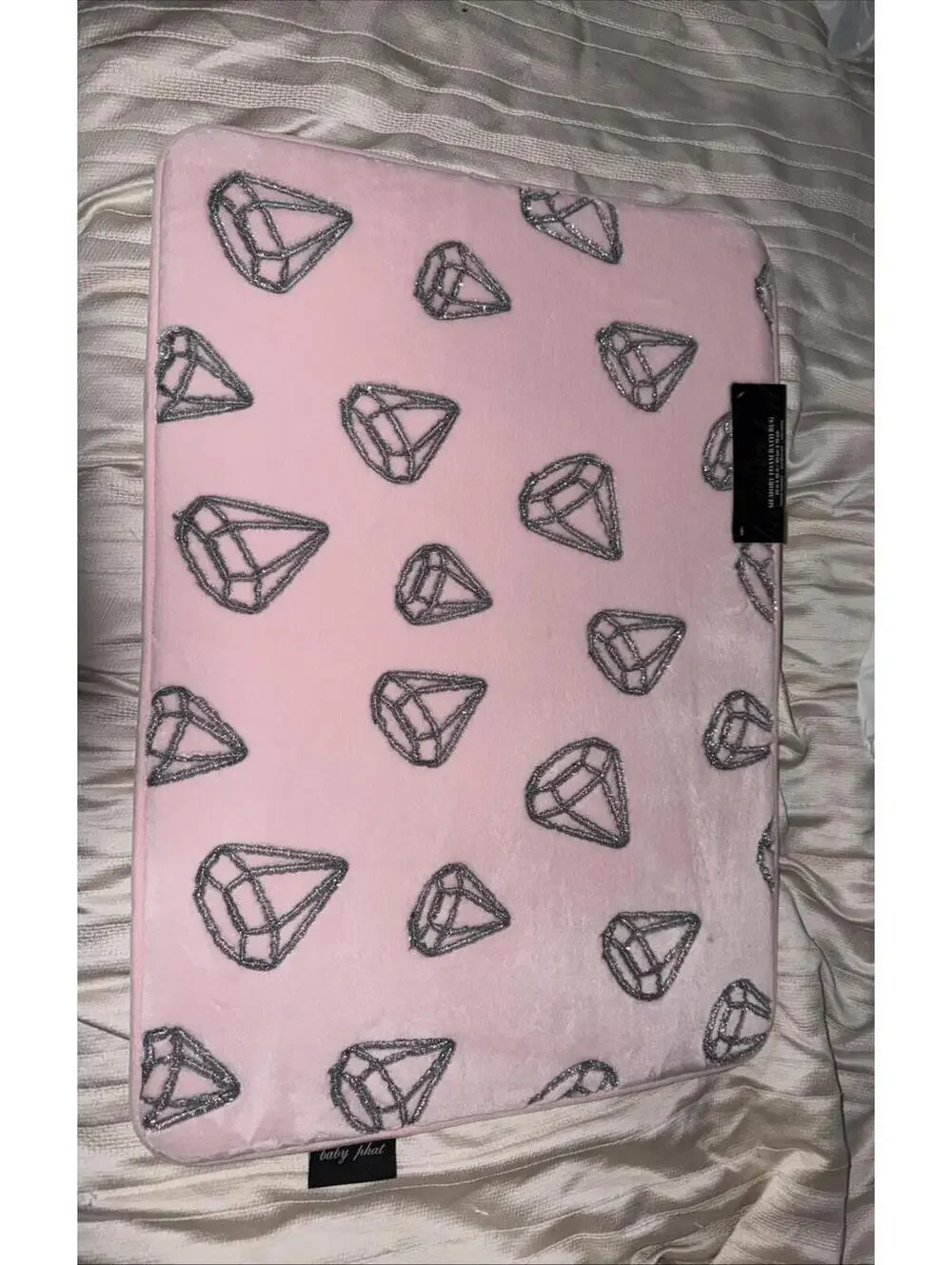 Sparkling bling Diamond Bathroom Rug Mat Fleece 20